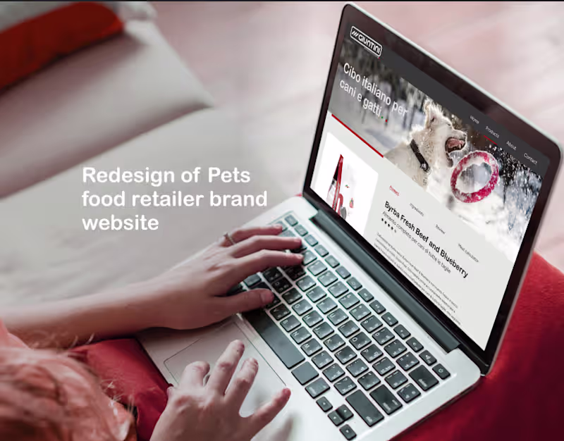 Cover image for Website and design system for Pets Food Retailer