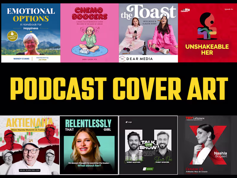 Cover image for I will design itunes, spotify, youtube podcast cover art in 24hr