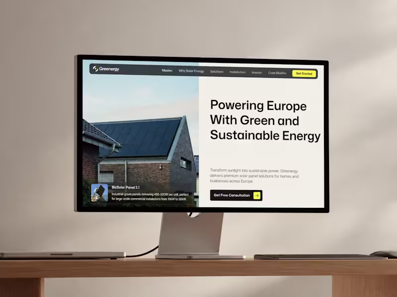 Cover image for Greenergy — Sustainable Energy Website
