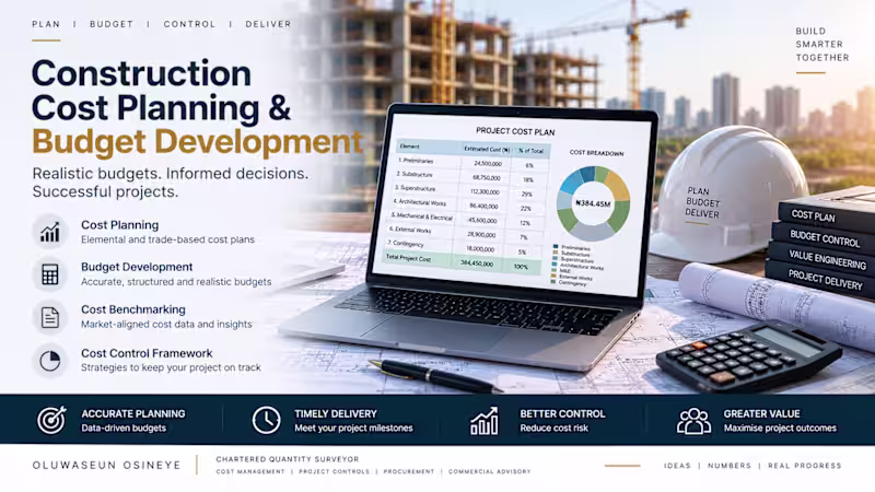 Cover image for Construction Cost Planning & Budget Development