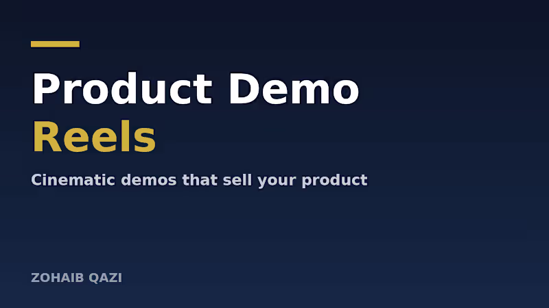 Cover image for Product Demo Reels