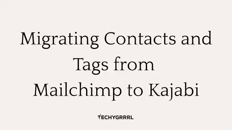 Cover image for This project included:
1. Migrating Mailchimp