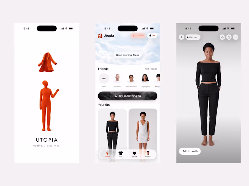 Cover image for Utopia — Social Virtual Try-On App