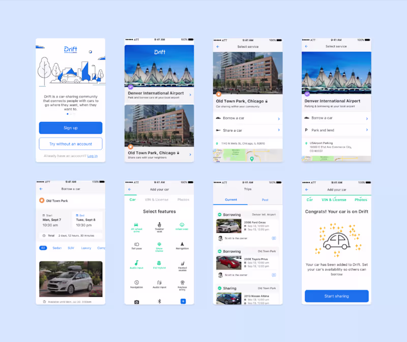 Cover image for  Drift by Allstate — 0→1 Car Sharing Platform