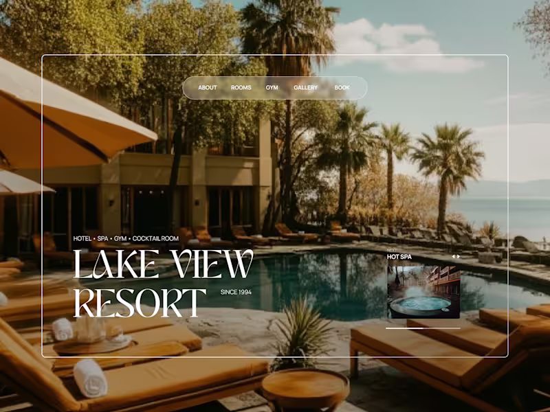 Cover image for High-Converting Website Redesign for a Lake View Resort 