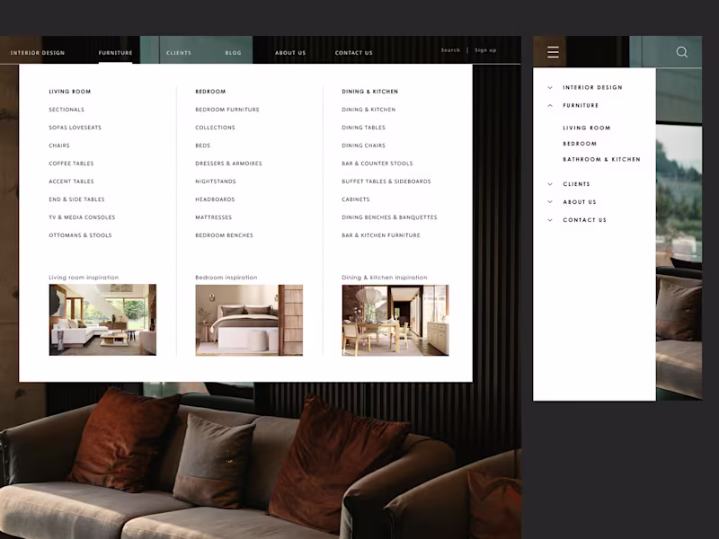 Cover image for Luxury Furniture eCommerce Platform Design