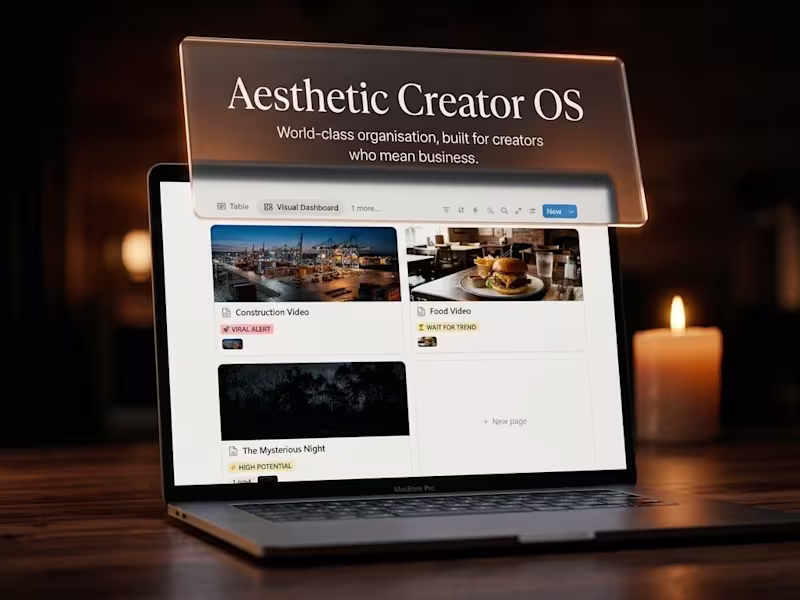 Cover image for Aesthetic Creator OS: Digital Workflow