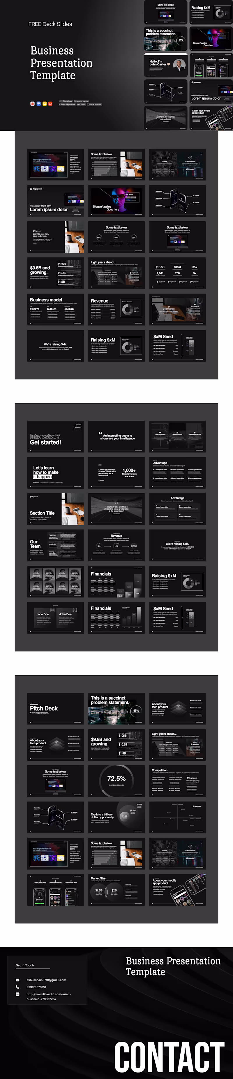 Cover image for Modern Startup Pitch Deck Presentation Design