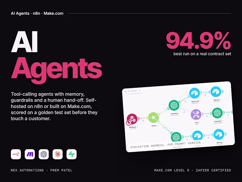 Cover image for n8n & AI Agent Systems: Self-Hosted Automation