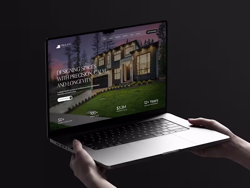 Cover image for Prolific — Architecture Studio Website Design & Webflow Build