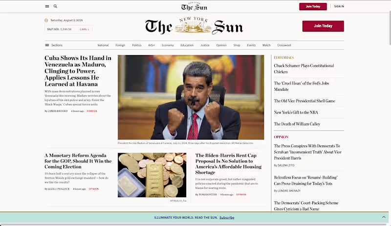 Cover image for The New York Sun