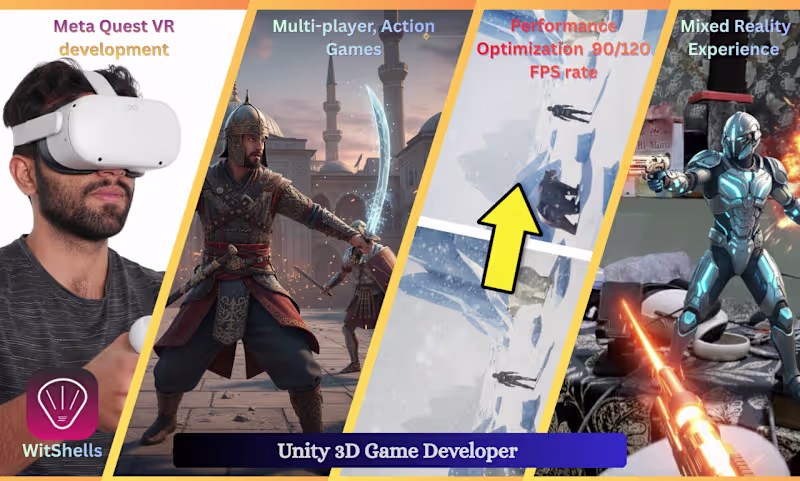 Cover image for I Build Games in Unity 3D for VR, Mobile, WebGL and  Multiplayer