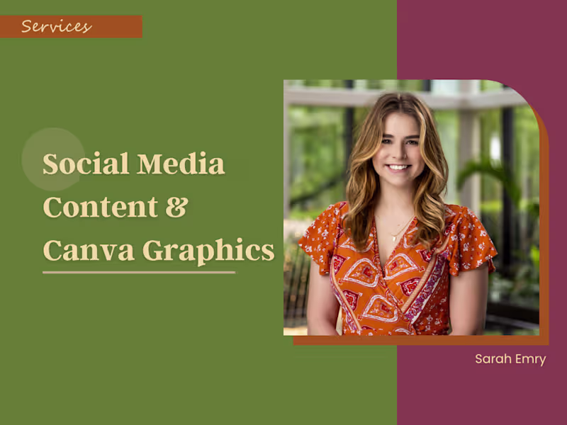 Cover image for Social Media Content & Canva Graphics