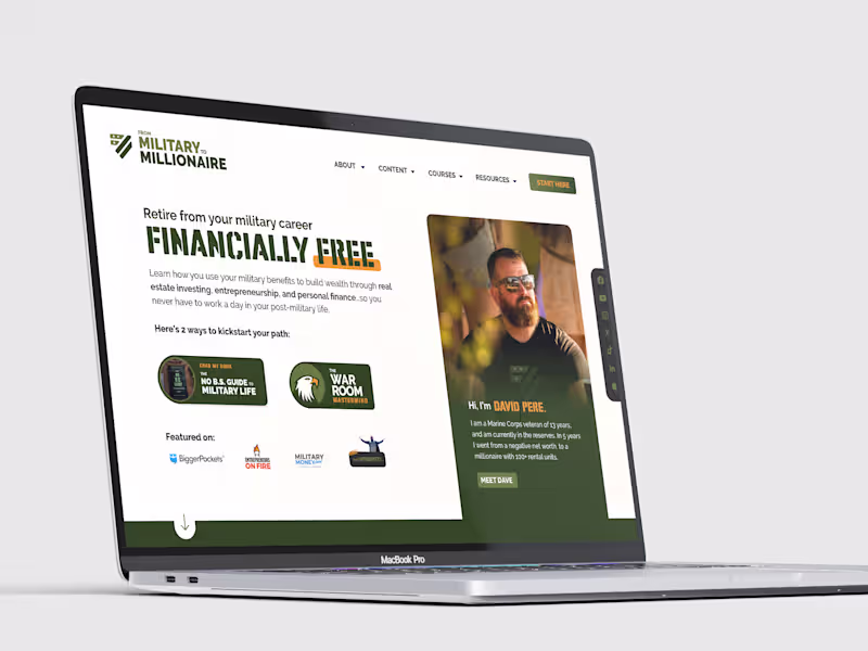 Cover image for From Military To Millionaire Brand Rebuild