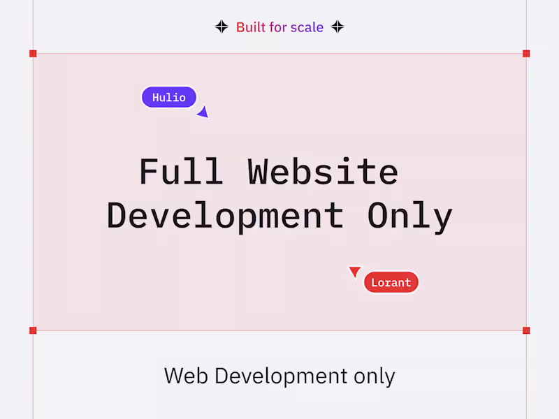 Cover image for Website Development Only