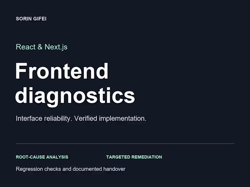 Cover image for React & Next.js troubleshooting and fixes