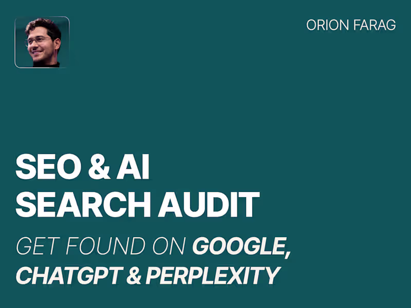 Cover image for SEO & AI Search Audit: Get Found on Google, ChatGPT & Perplexity