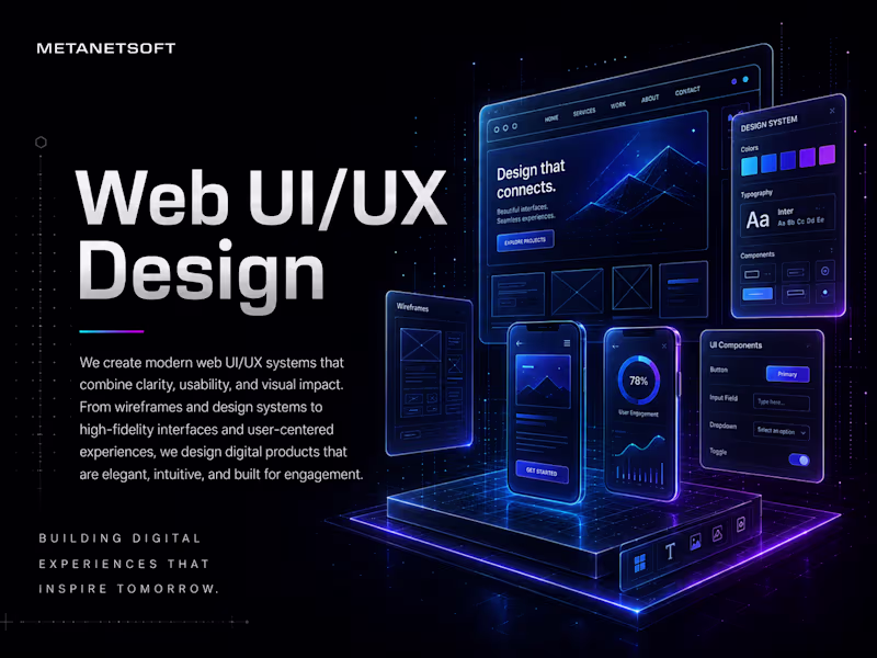 Cover image for Web UI/UX Design for Modern Digital Products