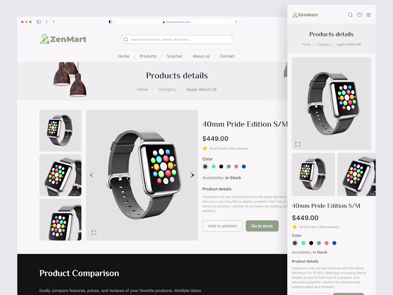 Cover image for ZenMart – Clean, Conversion-Focused eCommerce Website Design