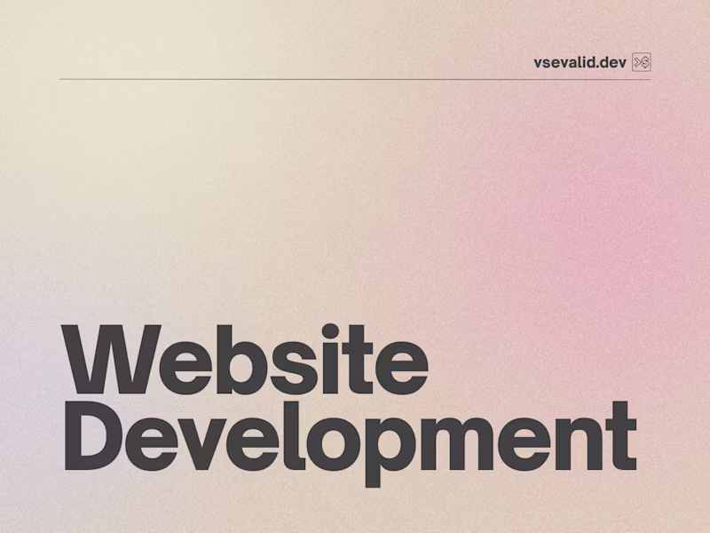 Cover image for Website Development