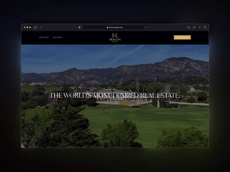 Cover image for Horizon Estates – Luxury Real Estate Website