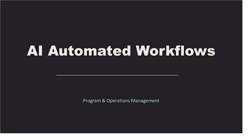 Cover image for AI Automated Workflows