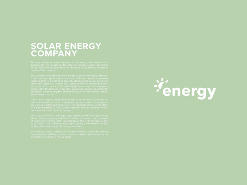 Cover image for Solar Energy Company Identity Design for Energy AS