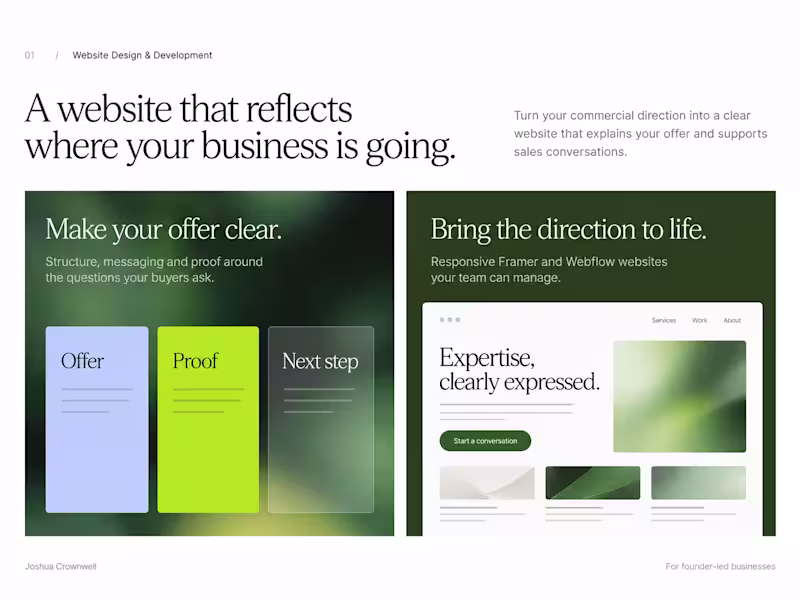Cover image for Website Design & Development for Founder-Led Businesses