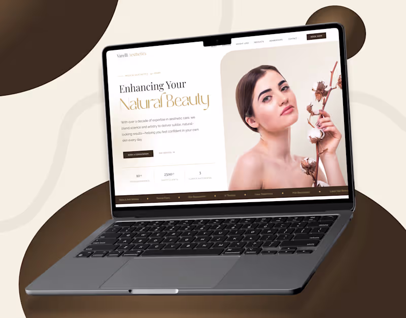 Cover image for Aesthetic Clinic Website – Minimal UI