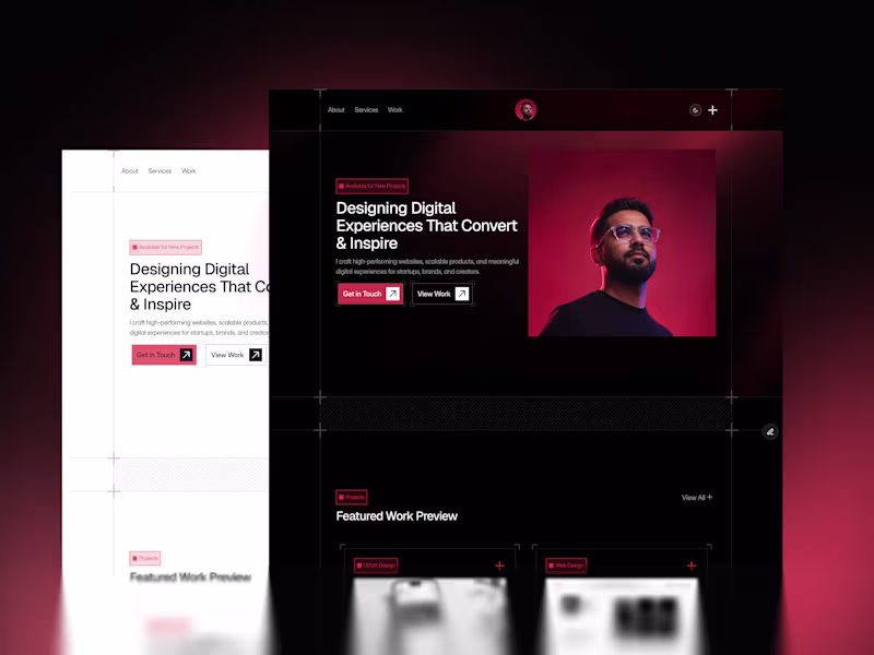 Cover image for My second Framer template, MyPortix,