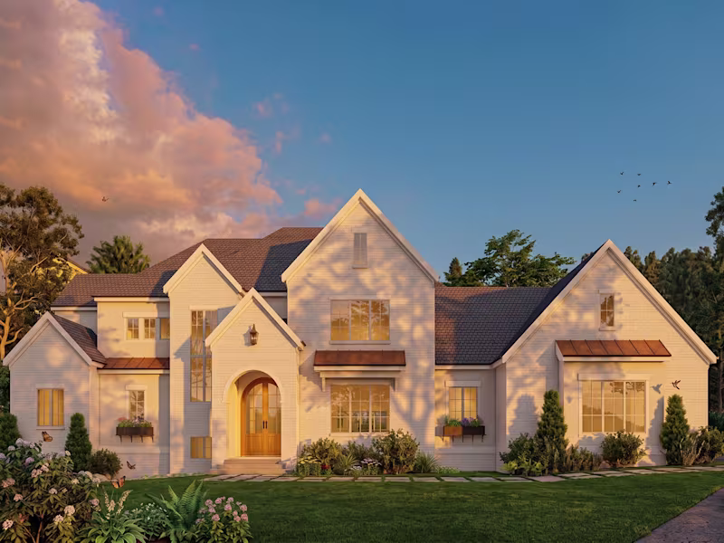 Cover image for Modern Transitional Farmhouse Exterior CGI
Photorealistic