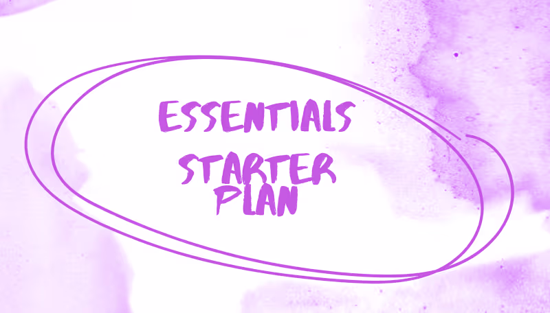 Cover image for Essentials Starter Plan 