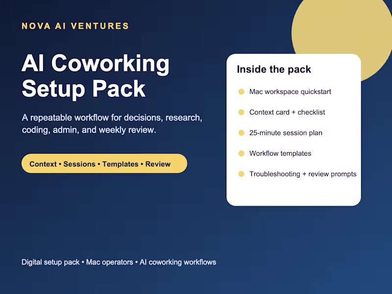 Cover image for AI Coworking Setup Sprint