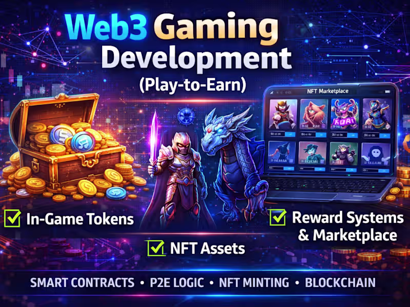 Cover image for Unity 3D Game Development for WebGL, Mobile, Multiplayer, P2E, G