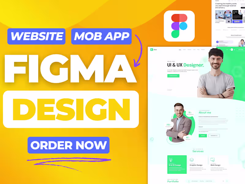 Cover image for Figma Website and App Design