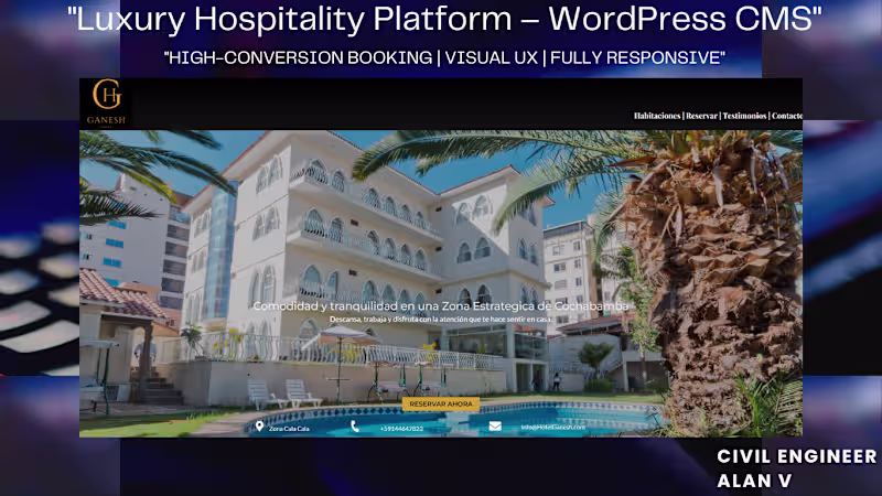 Cover image for Luxury Hospitality Experience & Booking