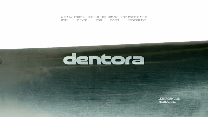 Cover image for Dentora | Toothpaste Branding & Art Direction
