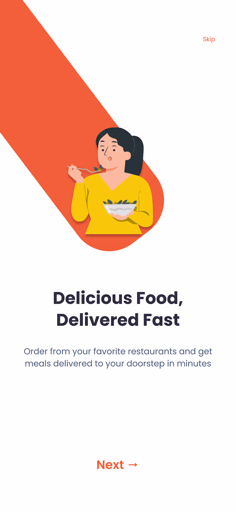 Cover image for Food Delivery App Onboarding UI