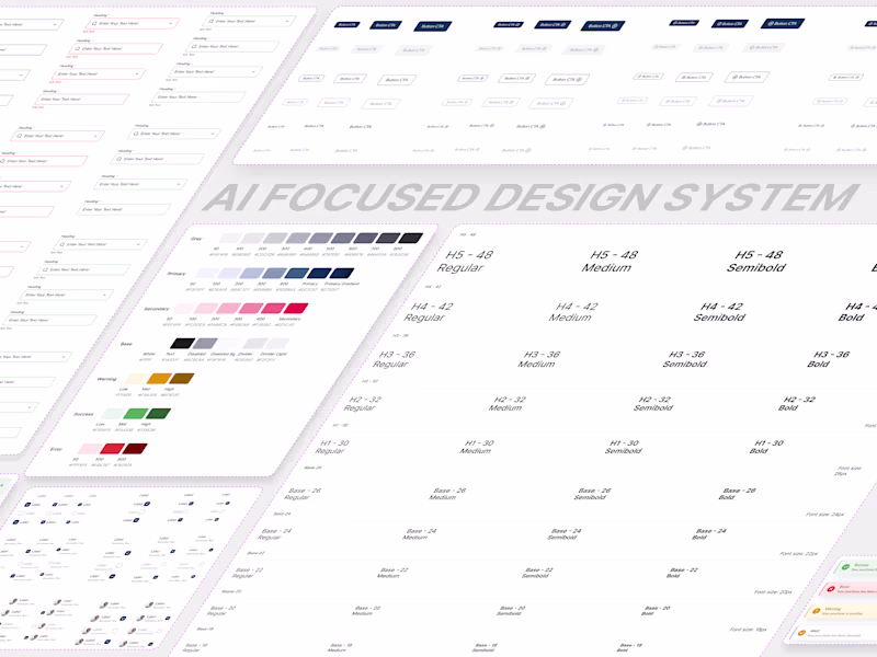 Cover image for Component Design (Design System & Style Guide Design)