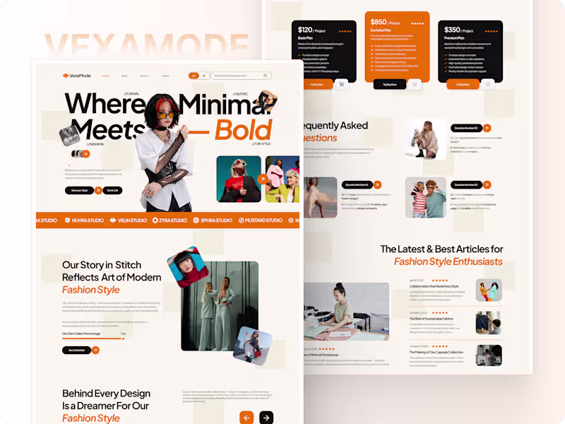 Cover image for Fashion Trends Digital Experience Design