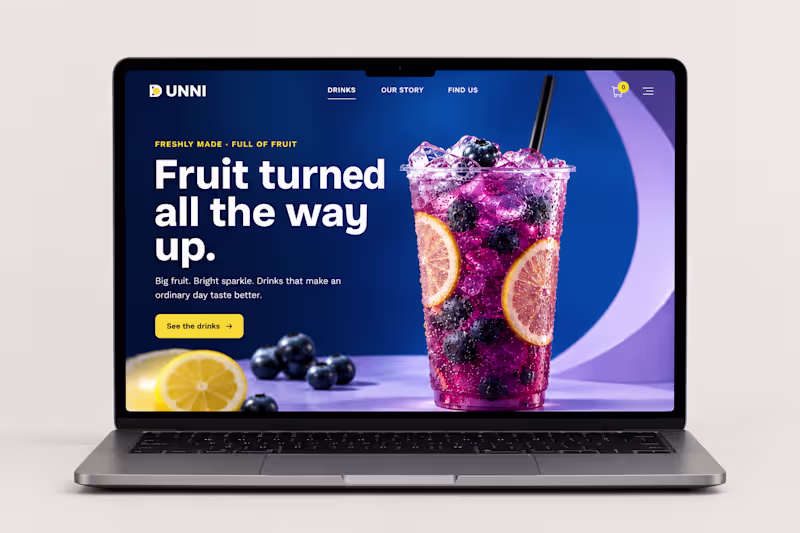 Cover image for Fruit Beverage Website Design