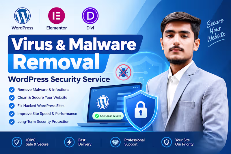 Cover image for I will remove malware, viruses and secure your hacked WordPress 