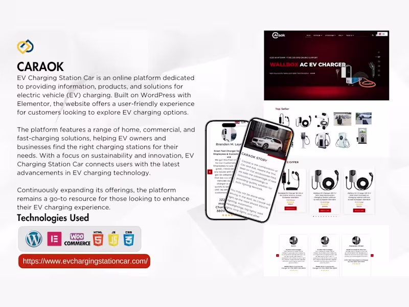 Cover image for CARAOK — an online store & resource for EV charging