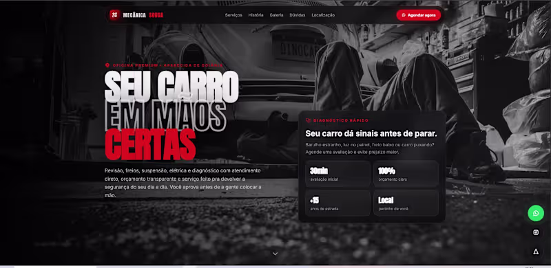 Cover image for Auto Repair Shop Landing Page