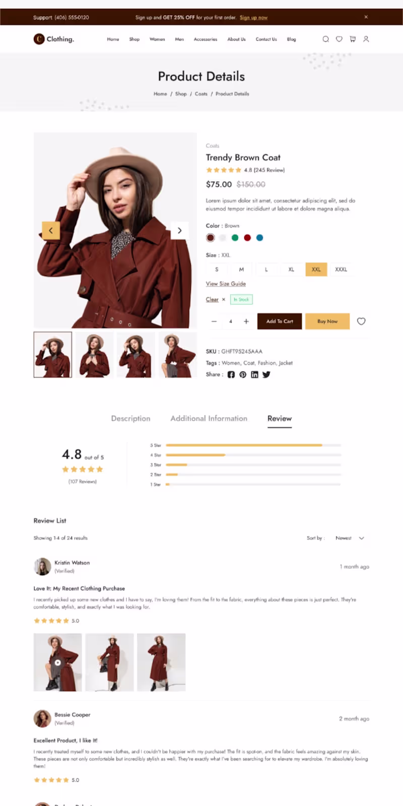 Cover image for Fashion Ecommerce Website | Clothing