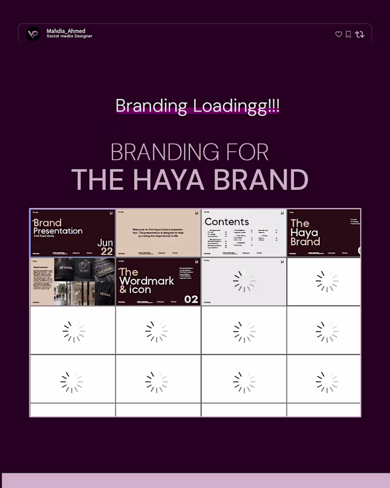 Cover image for Designed The Haya’s identity
and it