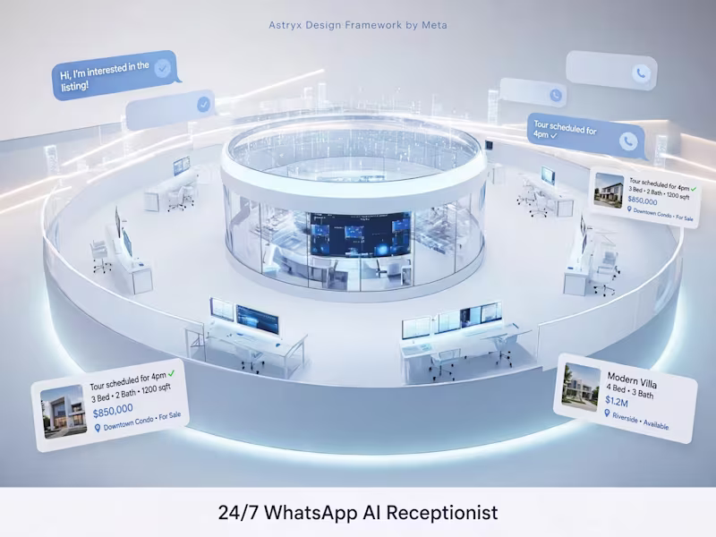 Cover image for 24/7 WhatsApp AI Receptionist for Real Estate Ops