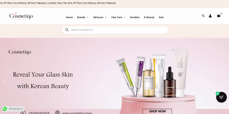 Cover image for WooCommerce Skincare Store — Cosmetiqo