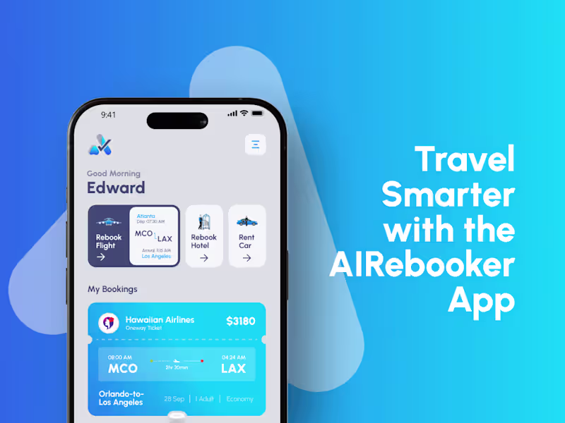 Cover image for Air-Rebooker : An all-in-one travel booking platform for