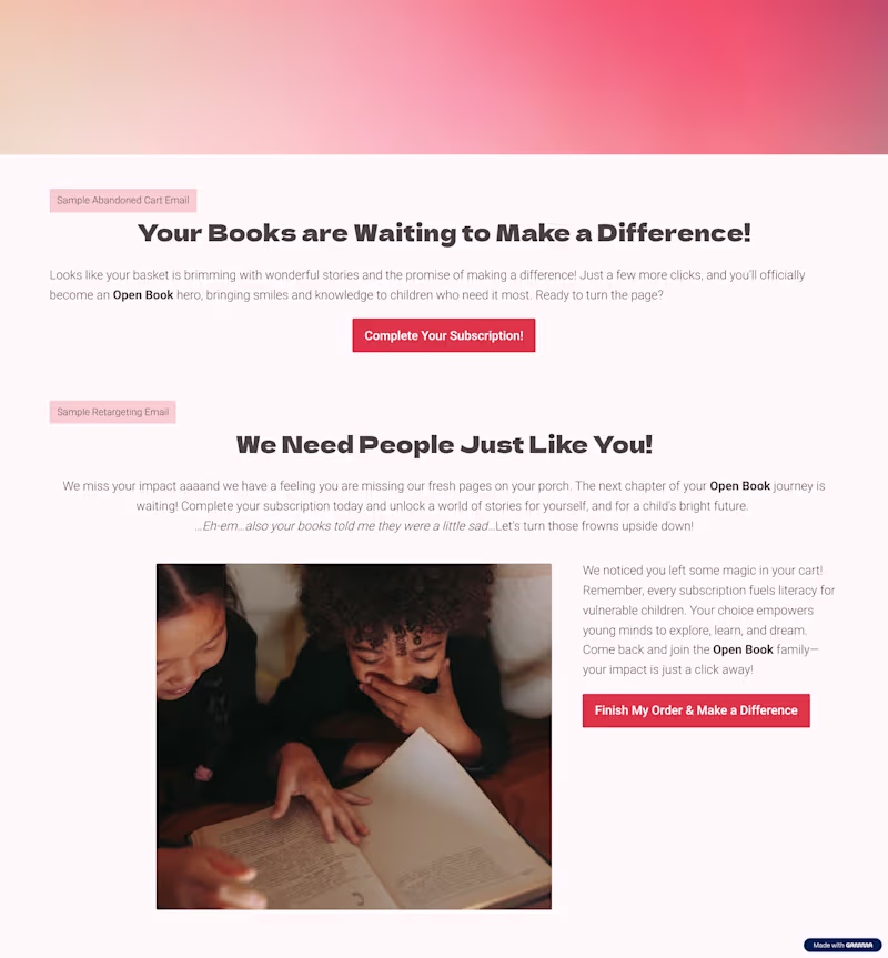 Cover image for Abandon Cart and Retargeting Email